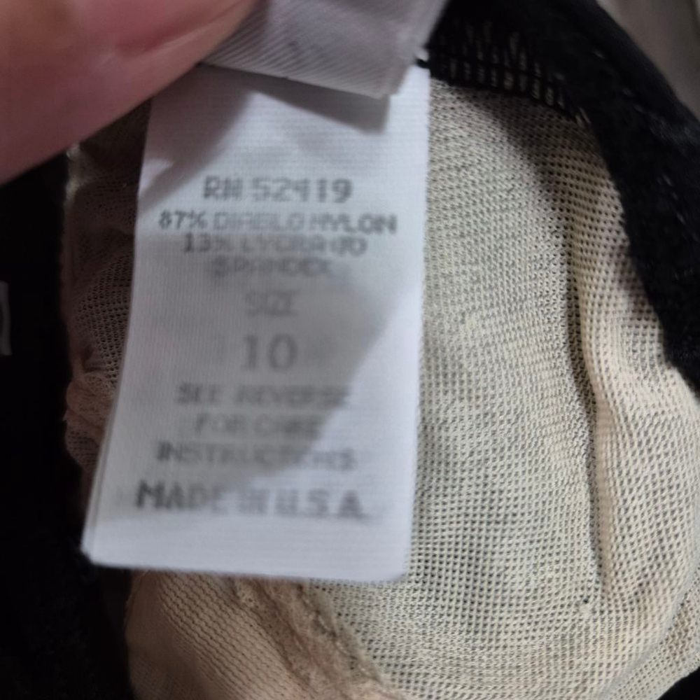 Women's La Blanca Black Textured‎ One Piece Swimsuit Size 10 - Picture 4 of 6